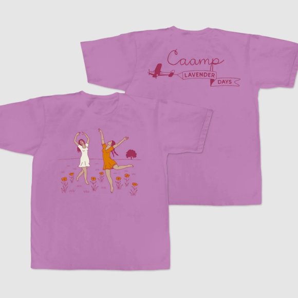 Caamp Lavender Days Summer 2022 tour official "Dancing Girls" SOLD OUT shirt - Picture 1 of 1